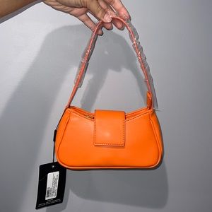 Orange shoulder bag